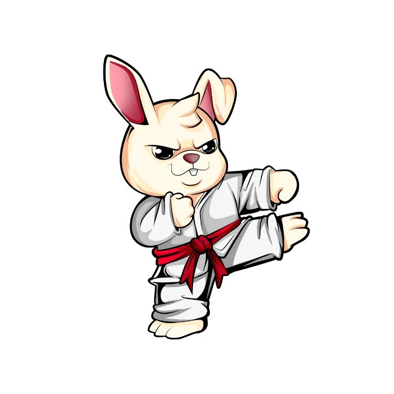 Comic Rabbit Does Karate