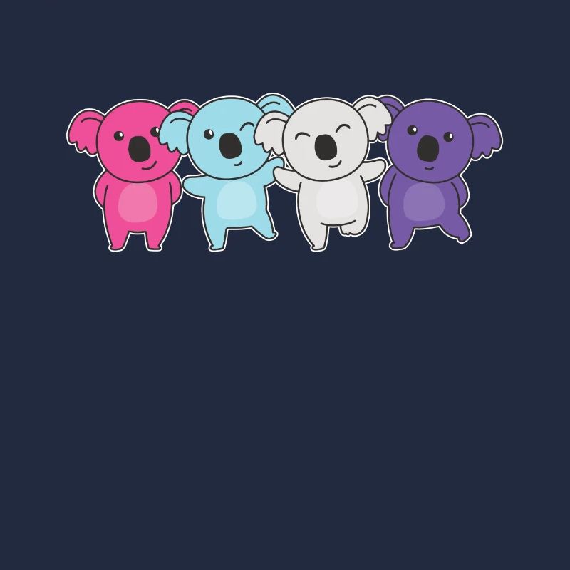 Multisexual Flag Pride LGBTQ Cute Koalas