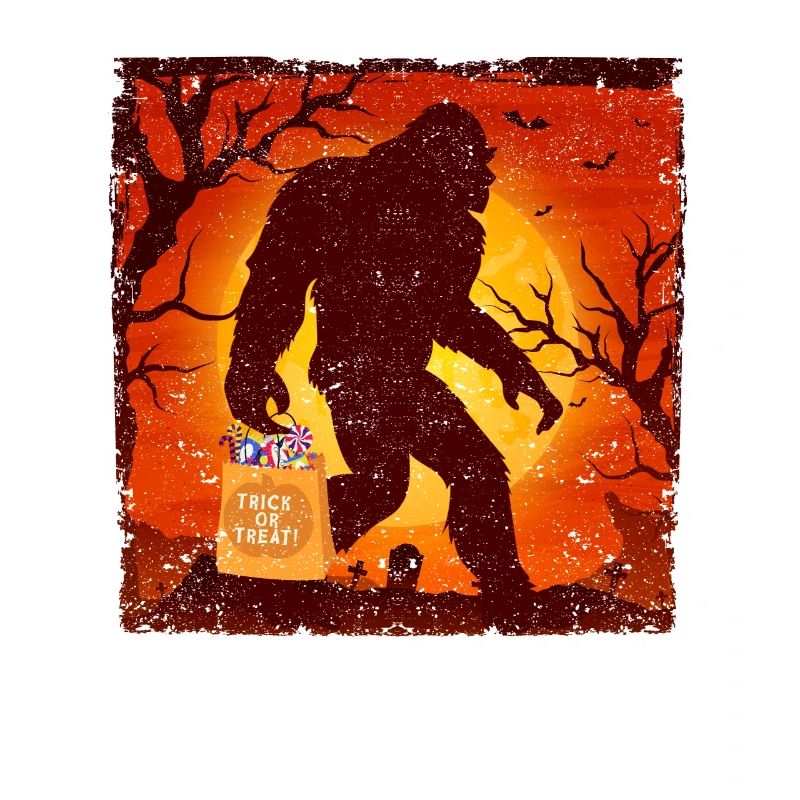 Lustige Halloween Bigfoot Trick oder behandeln