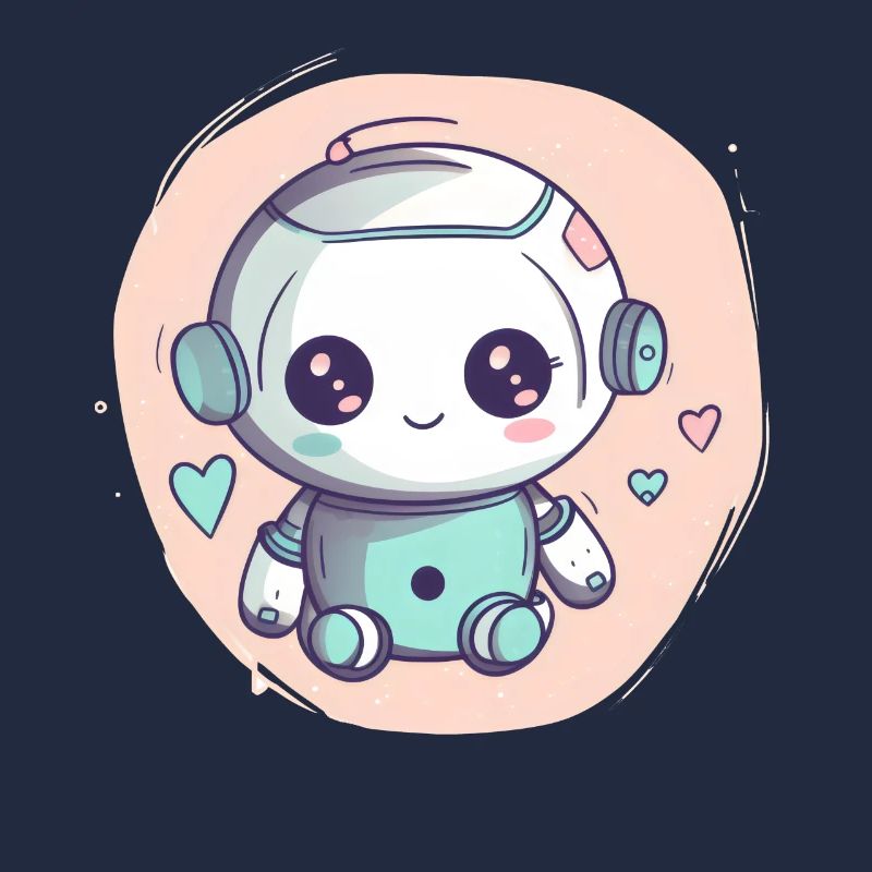 Fille Bébé Robot Mignon Esthétique Future Ingénieur