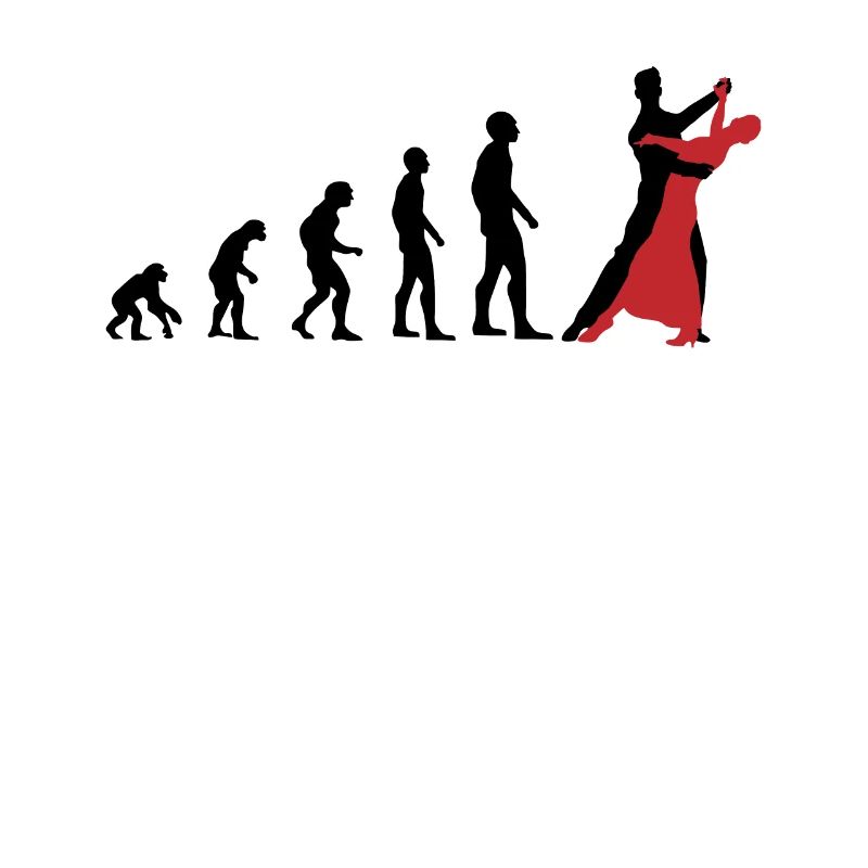 Evolution Dance Couple: From Monkey to Elegance Gift