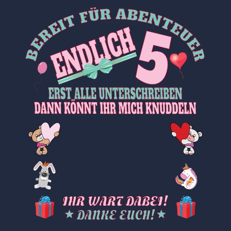 5. Geburtstag Mädchen & Junge Gästebuch