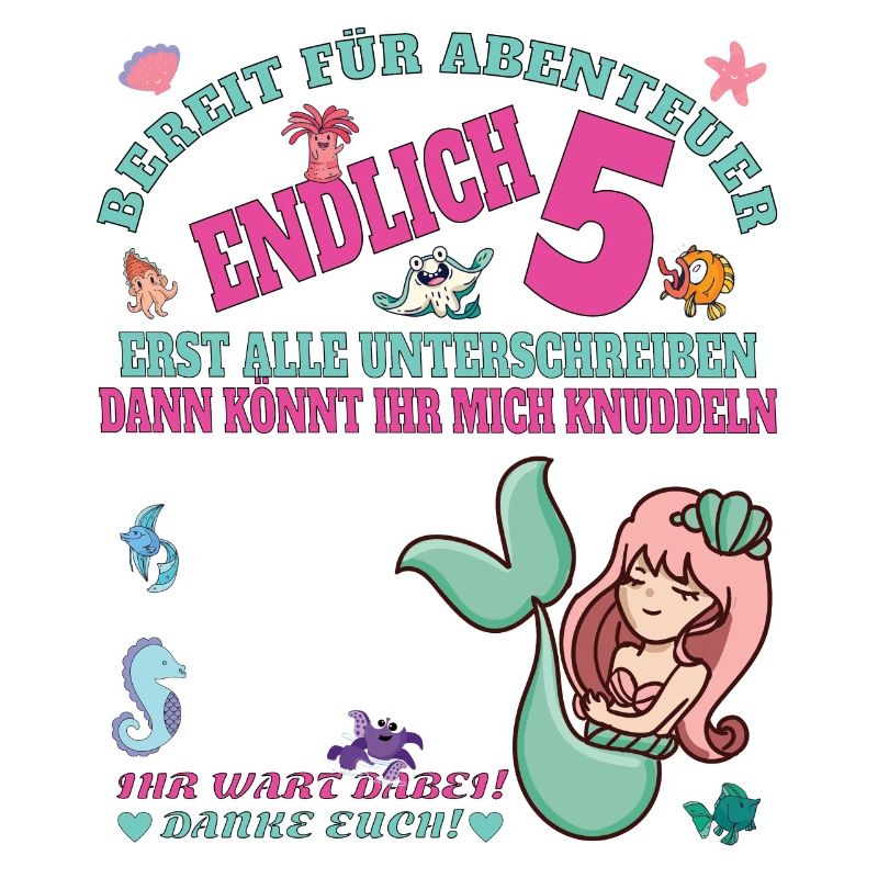 5. Geburtstag Mädchen & Junge Gästebuch