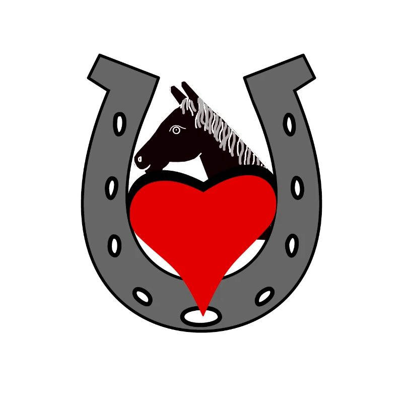 Hufeisen Pferd Pferdekopf Herz Geburtstagsgeschenk