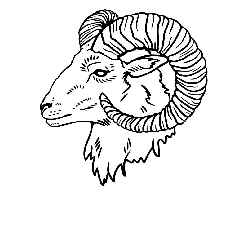 Einzelner Widder Astrologie Sternzeichen Geschenk