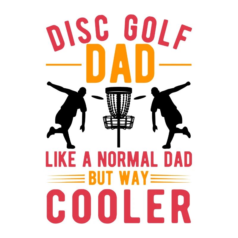 Disc Golf Father Throwing Disc Disc Golf