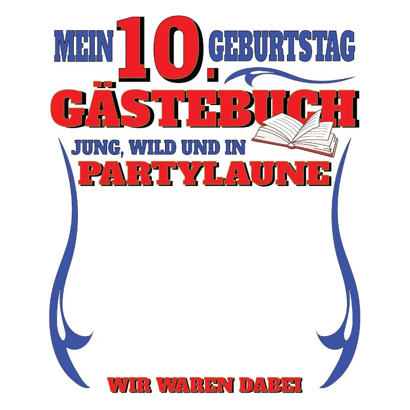 10. Geburtstag Mädchen & Junge Gästebuch