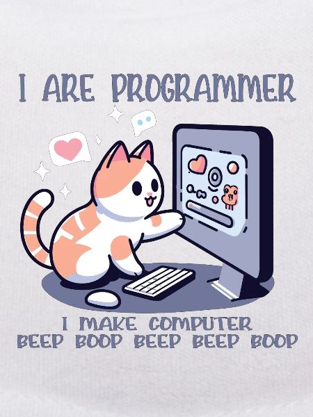 Ich bin Programmierer, lustige Katze