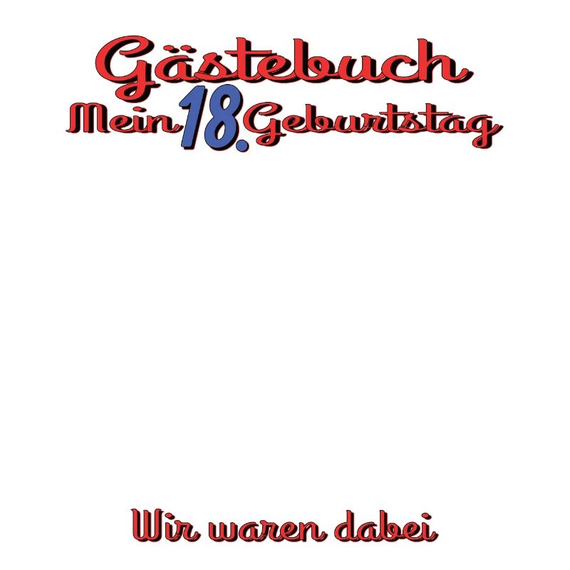 18. Geburtstag Mädchen & Junge Gästebuch
