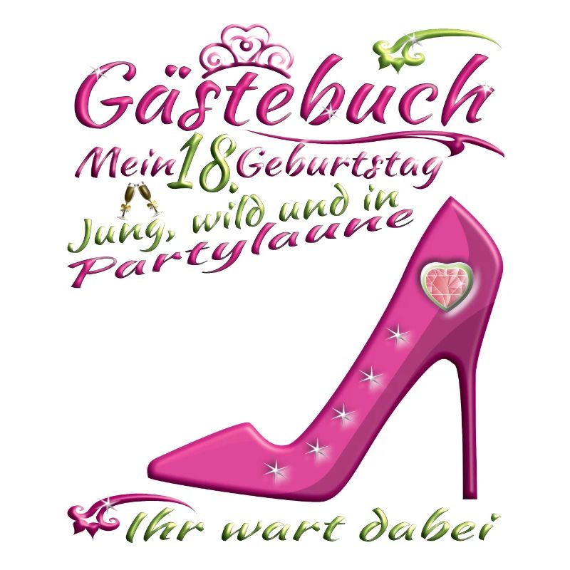 18. Geburtstag Mädchen & Junge Gästebuch