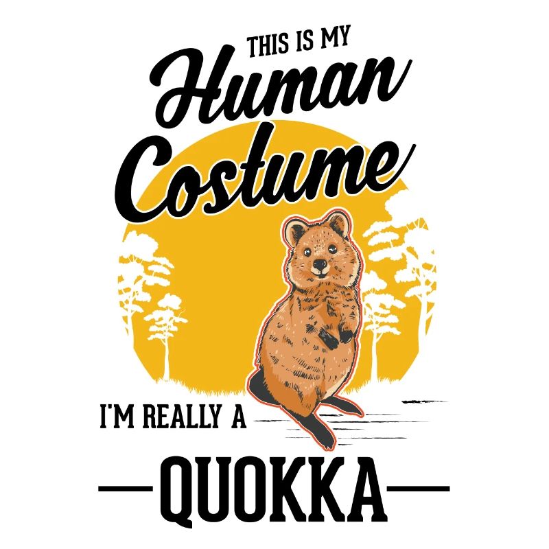 Quokka Halloween Kangourou à queue courte