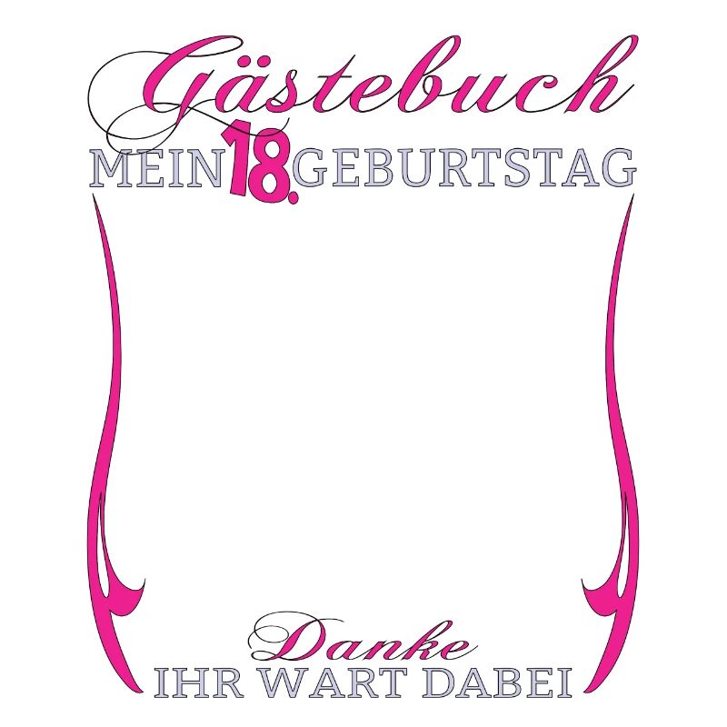18. Geburtstag Mädchen & Junge Gästebuch