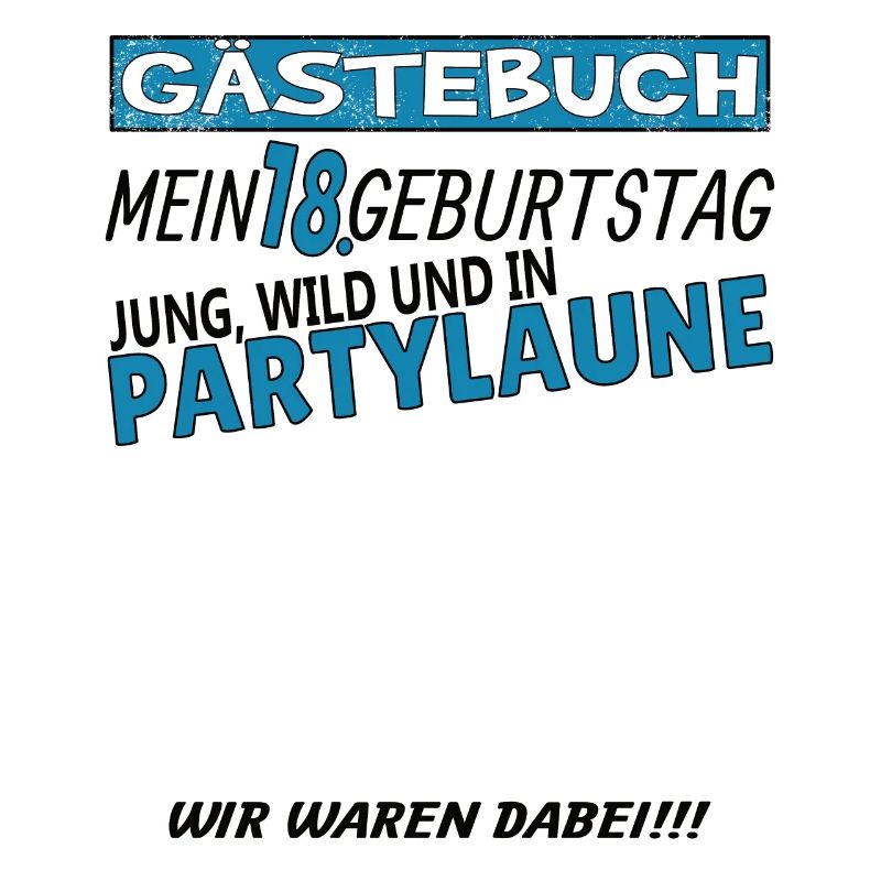 18. Geburtstag Mädchen & Junge Gästebuch