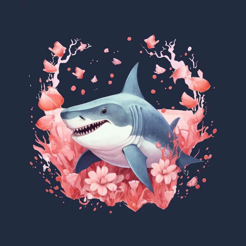 Shark Love Bubbles Valentinstag Unterwasser