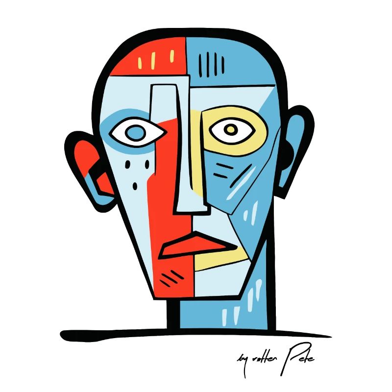 Abstrakte Kunst: Zombie