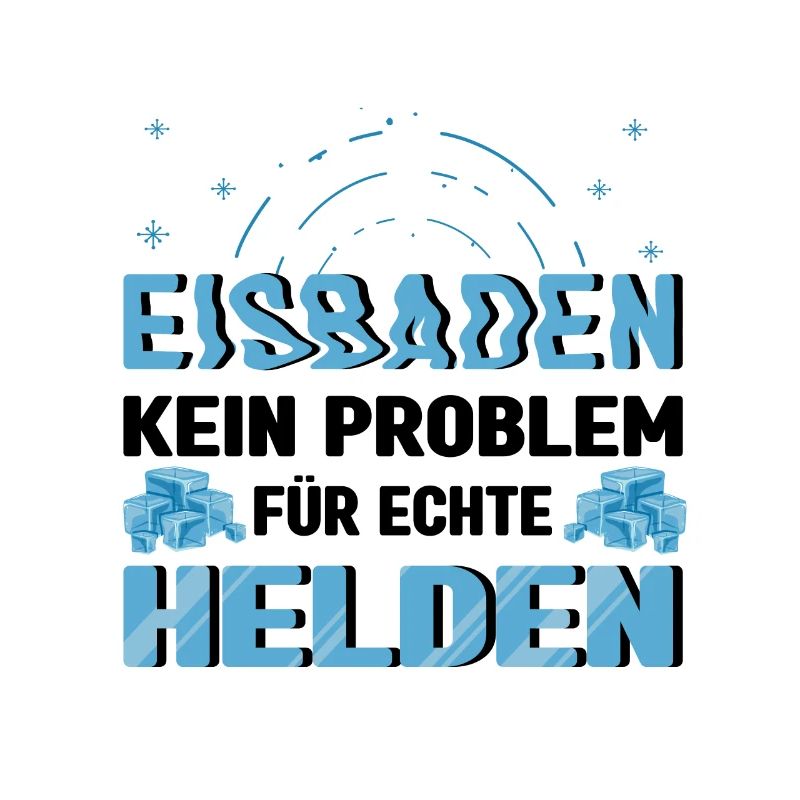 Eisbaden Spruch Eisschwimmer Sonnenbaden Eisbader