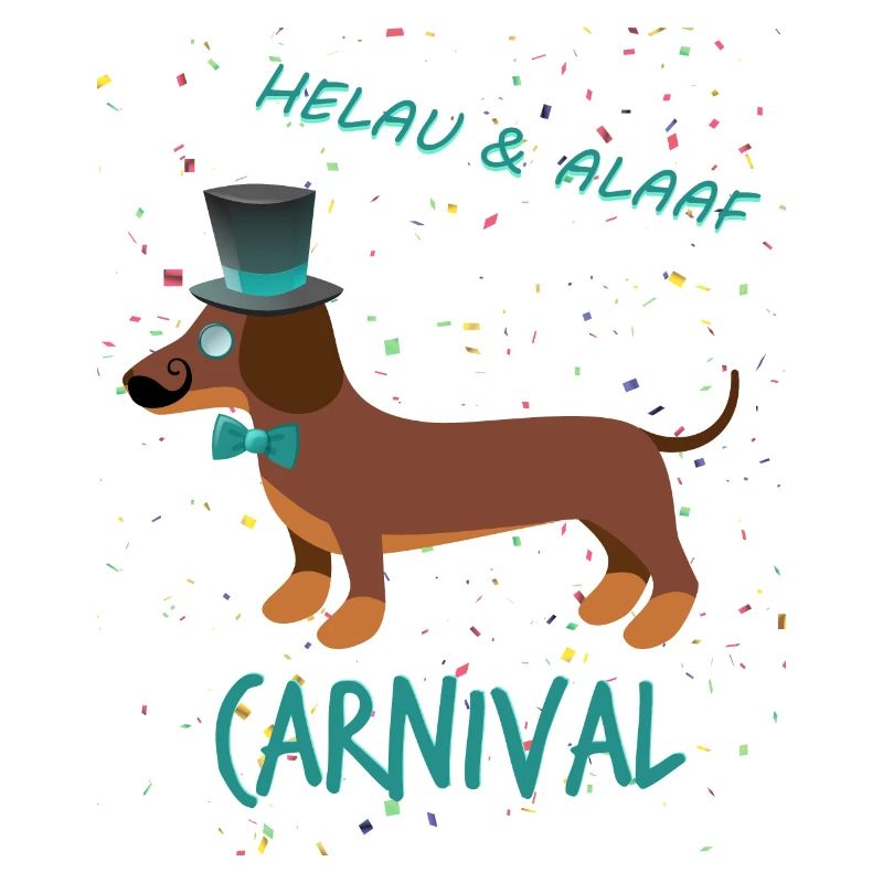 Gentleman, Teckel, Carnaval, Carnaval, Helau Alaaf