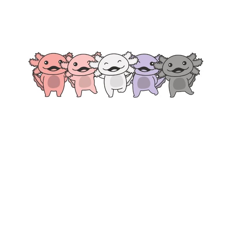 Cupioromantic Drapeau Pride LGBTQ Axolotl