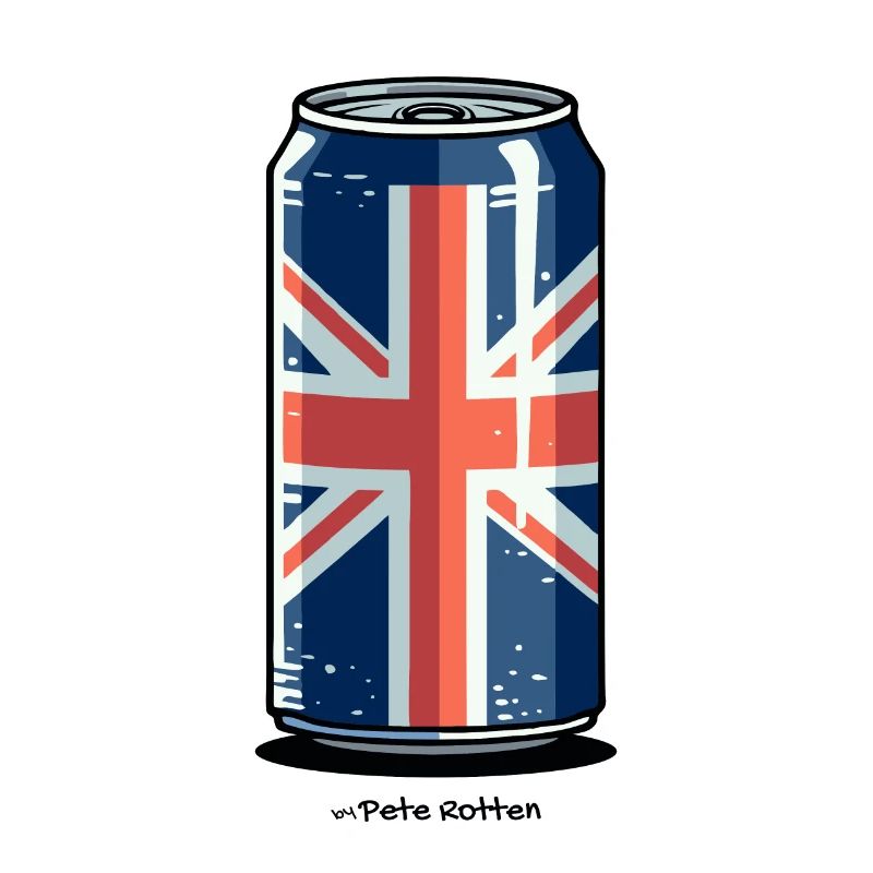 Boîte de Barry avec drapeau britannique
