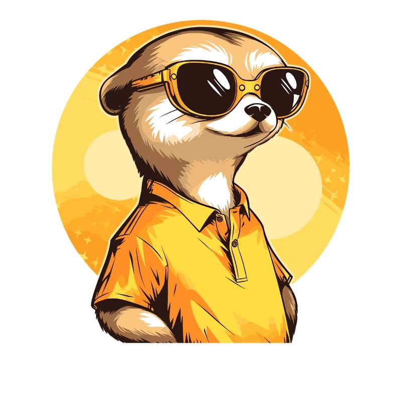 Erdmännchen Mit Sonnenbrille Meerkat