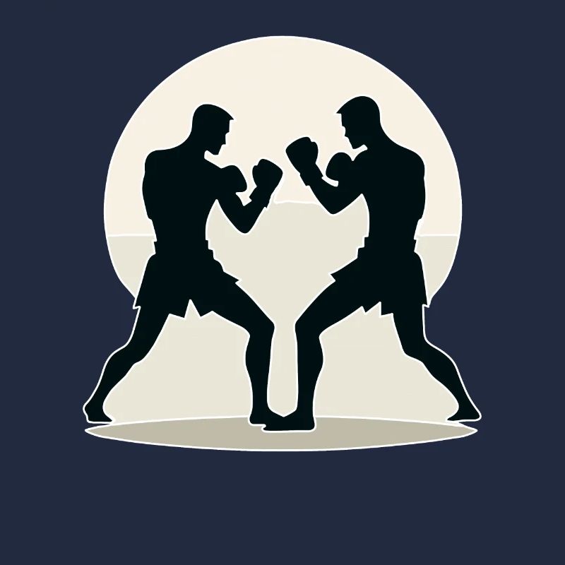 Conception de combattant Muay Thai