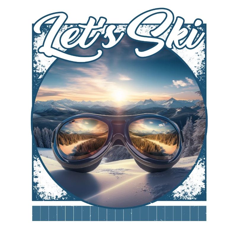 Let’s Ski Masque de ski Snowy Valley Reflection