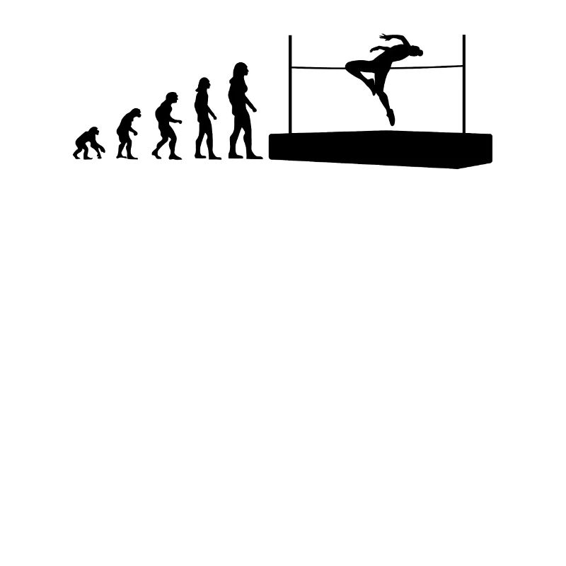 Evolution Hochsprung Athlet Geschenk