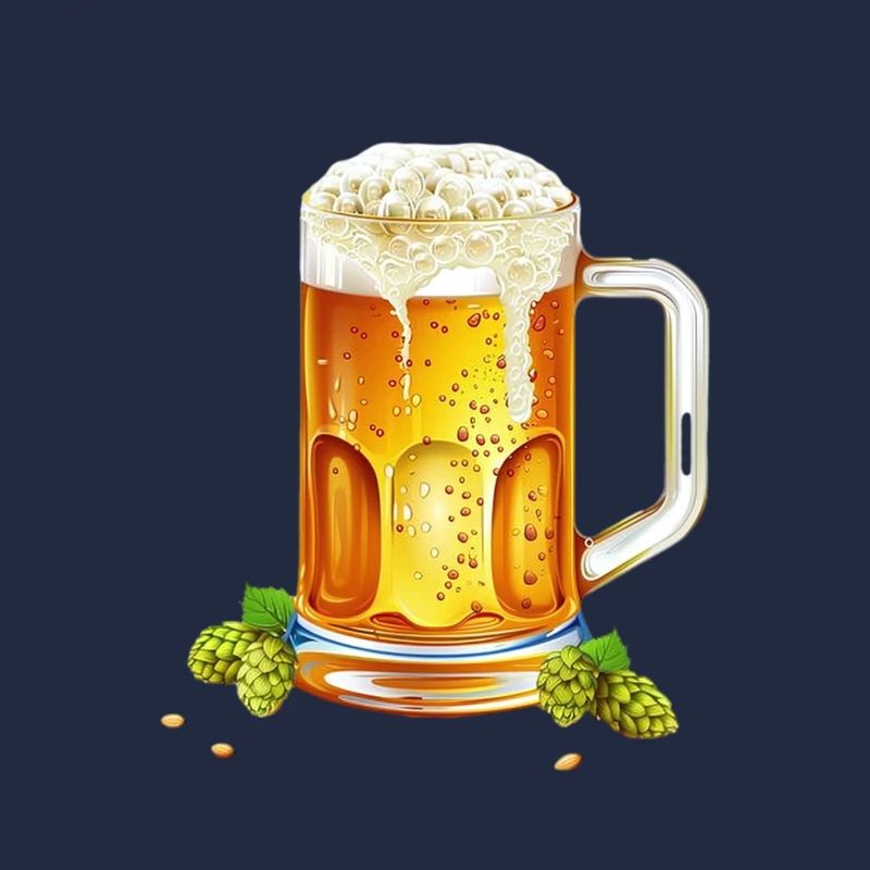 Bière glacée dans un pichet avec du houblon et de l’orge