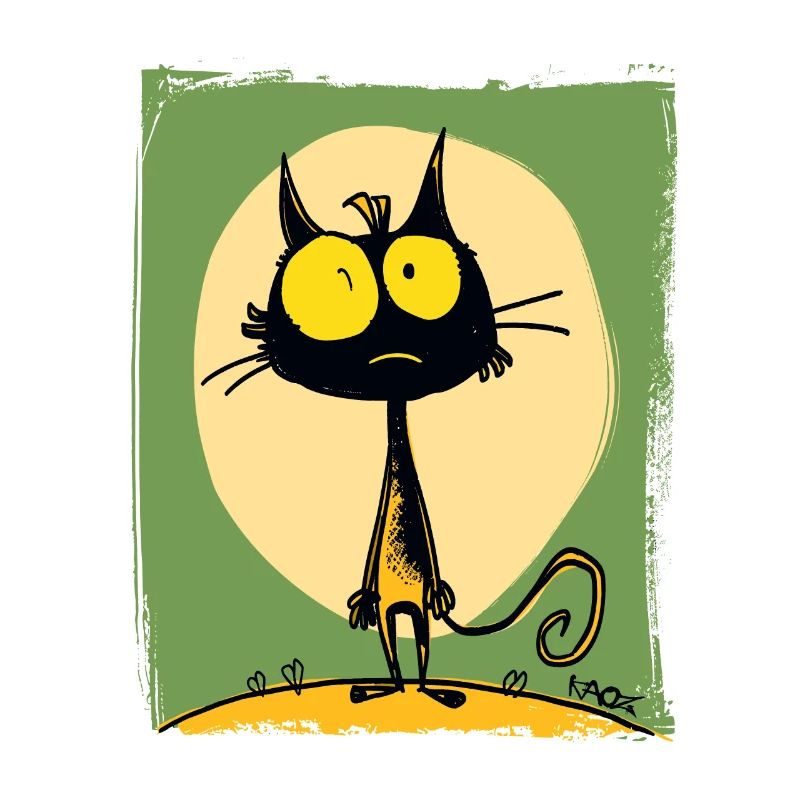Le chat de dessin animé le plus drôle