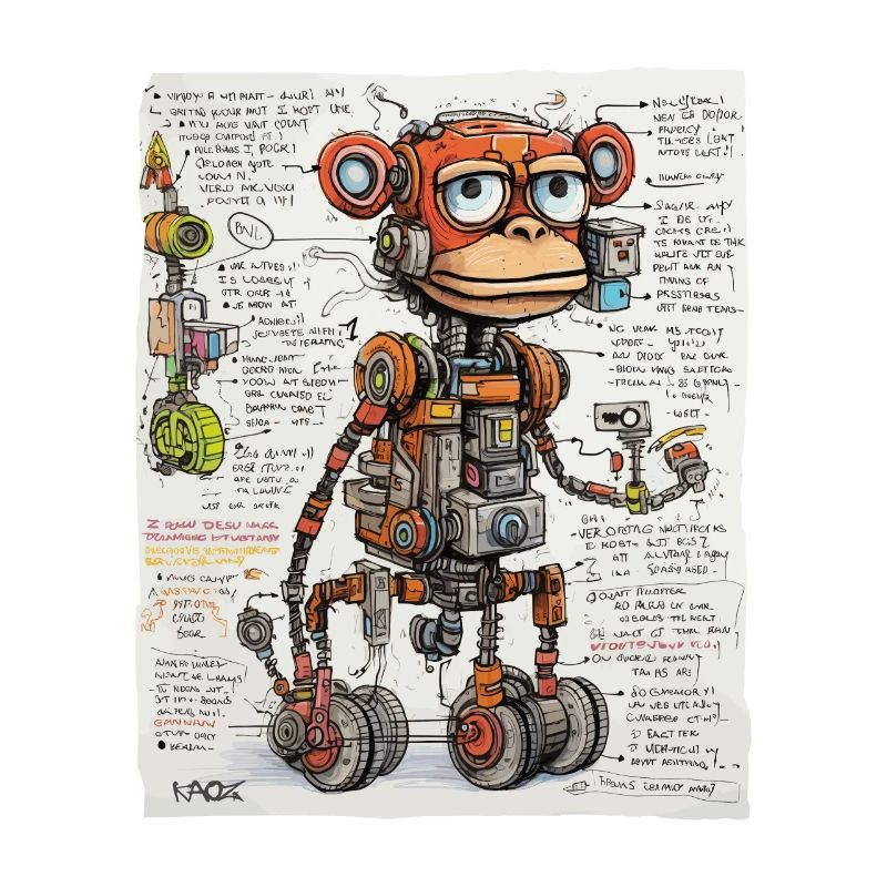 La structure du singe robotique