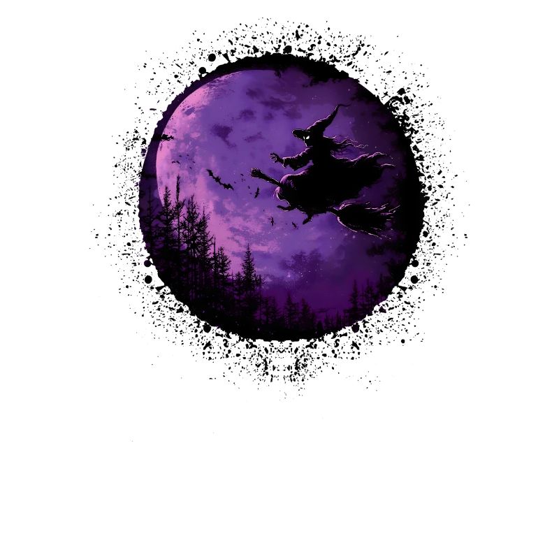 Gothic Hexen Geschenkidee okkulter lila Mond