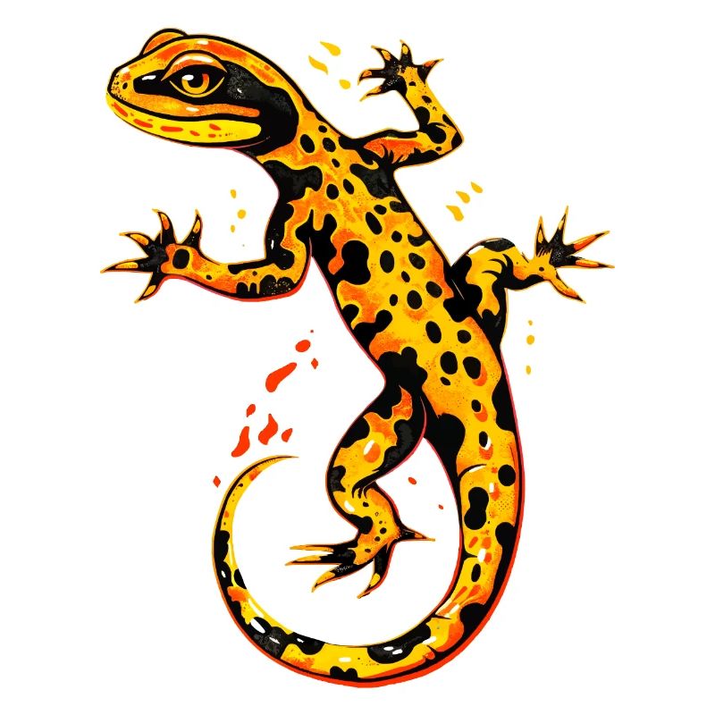 Salamanders, newts, tailed amphibians, fire salamanders