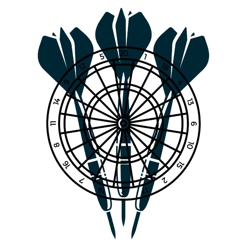 Trois flèches devant la cible