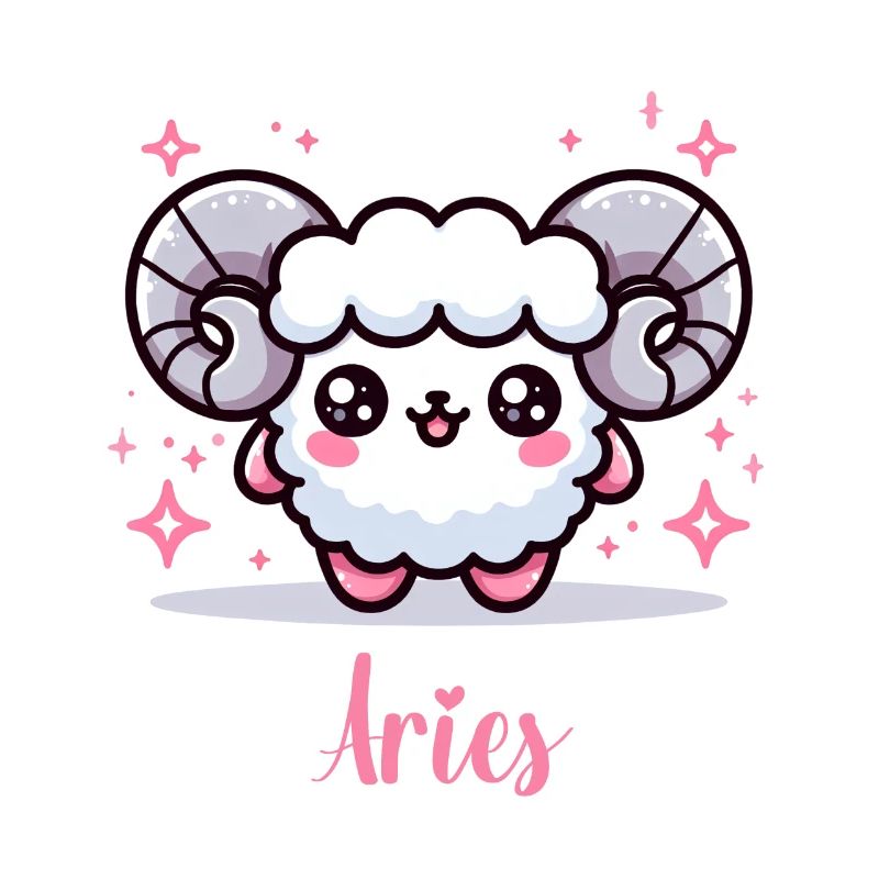 Süße Aries Sternzeichen Astrologie Geschenk