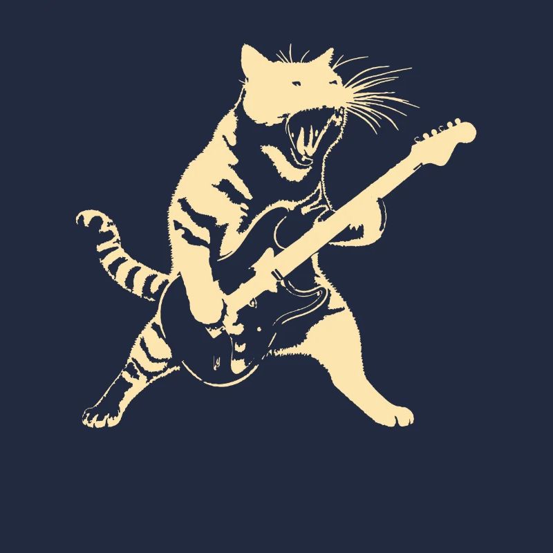 Rockin' Kitty Ein Cooles Design Mit Einer Katze