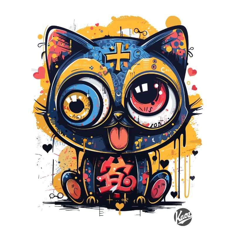 Super Crazy Cool Graffiti Cat