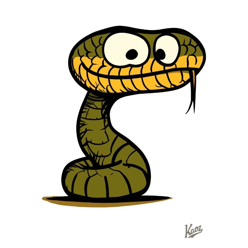 Stupid looking funny snake