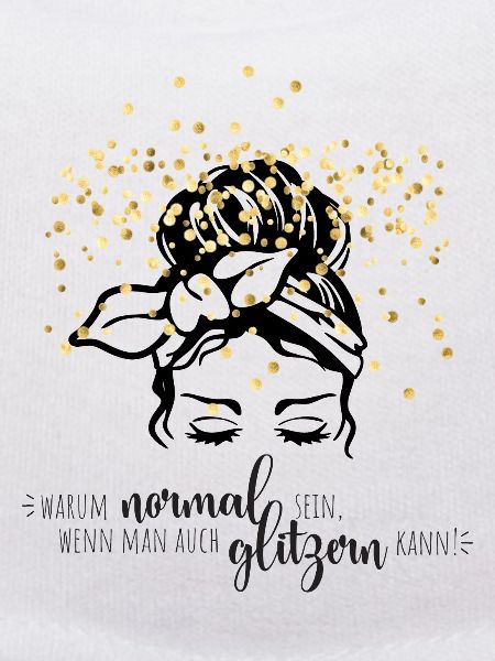 Glitter confetti saying