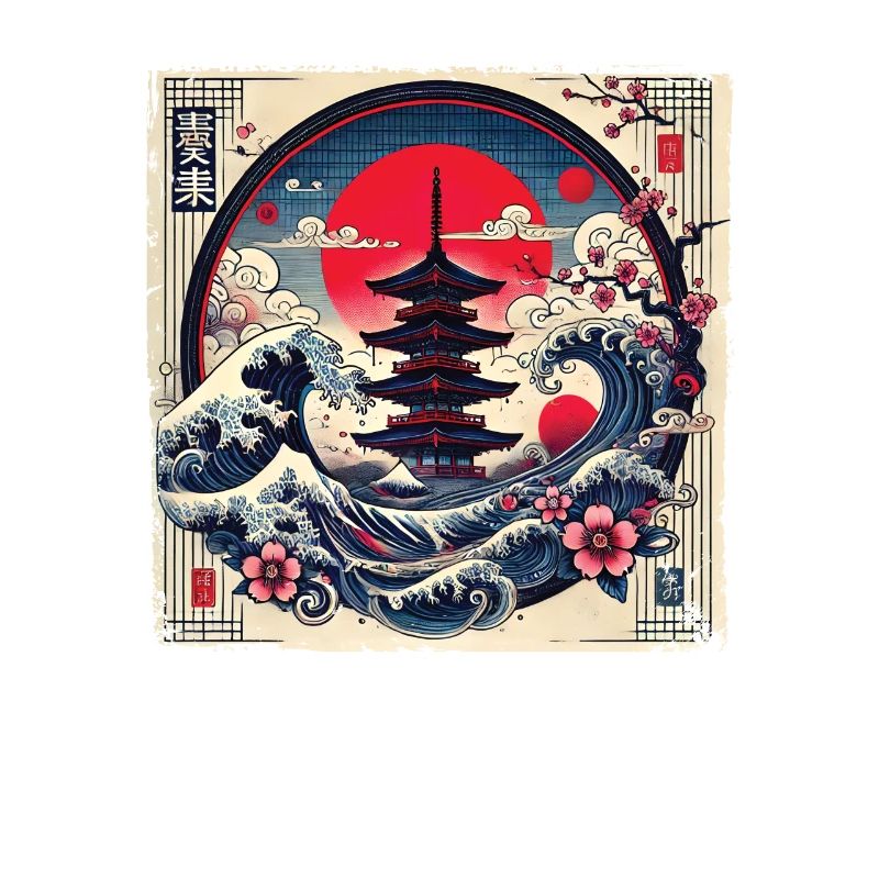 Traditionelle Japanische Pagode,