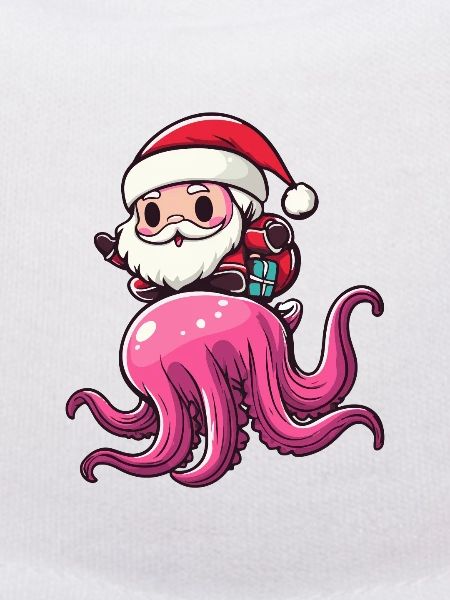 Méduse Père Noël dessin animé