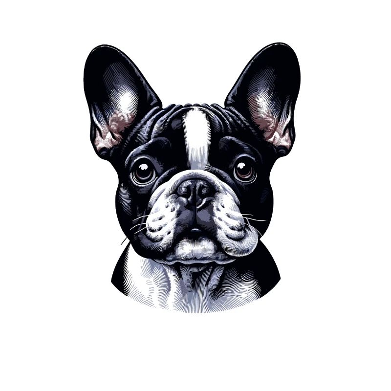 Visage de chien - Bouledogue français