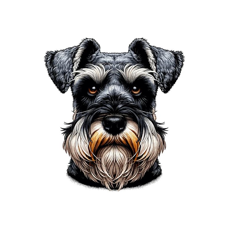 Visage de chien - Schnauzer