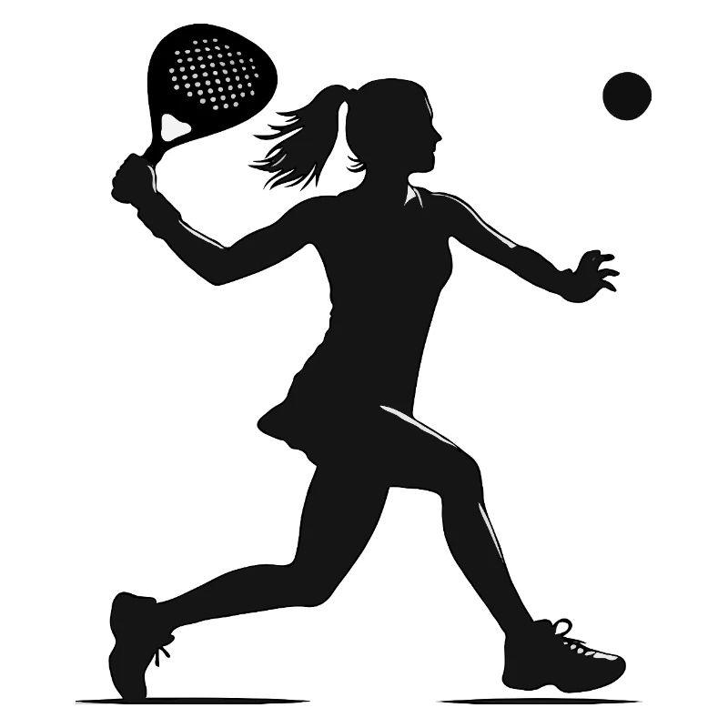 Padel player side black