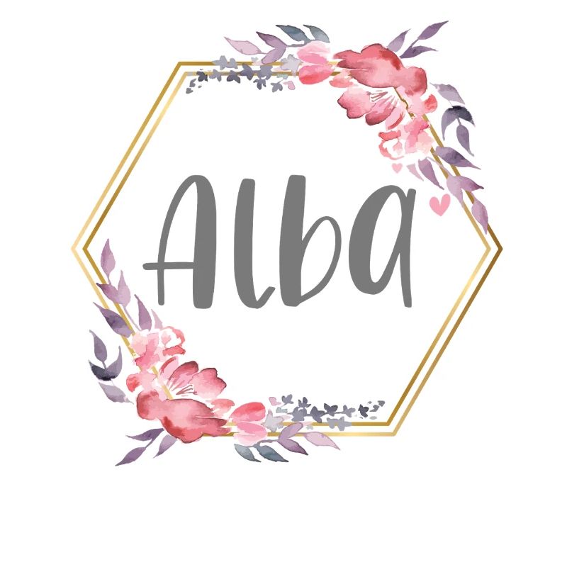 Alba Mädchen Name personalisiertes Geschenk