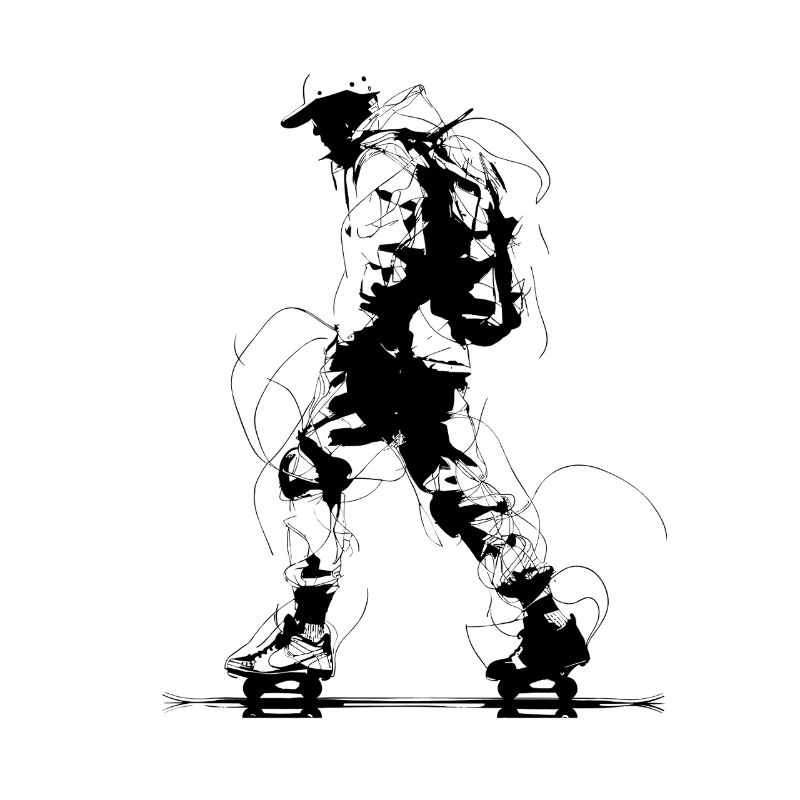 Roller Skater Drawing
