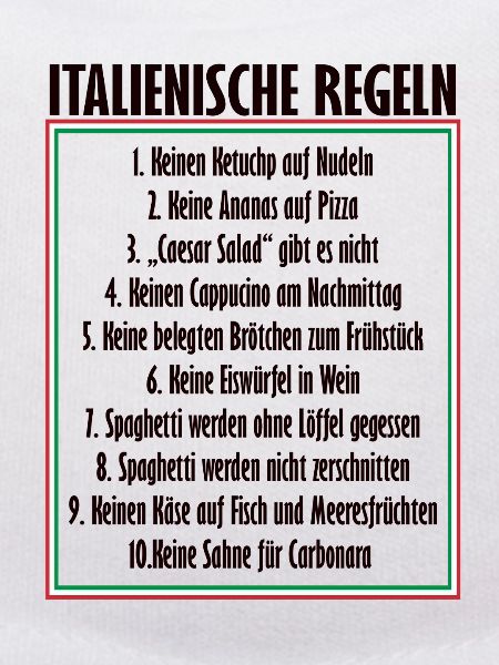 Italienisch, typisch, Italien