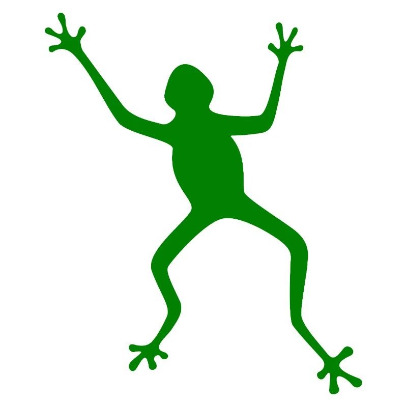 Frog Silhouette: Tropical, Rainforest