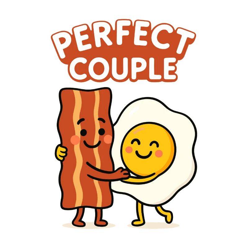 Perfect Couple: Bacon and Egg Hug Delight