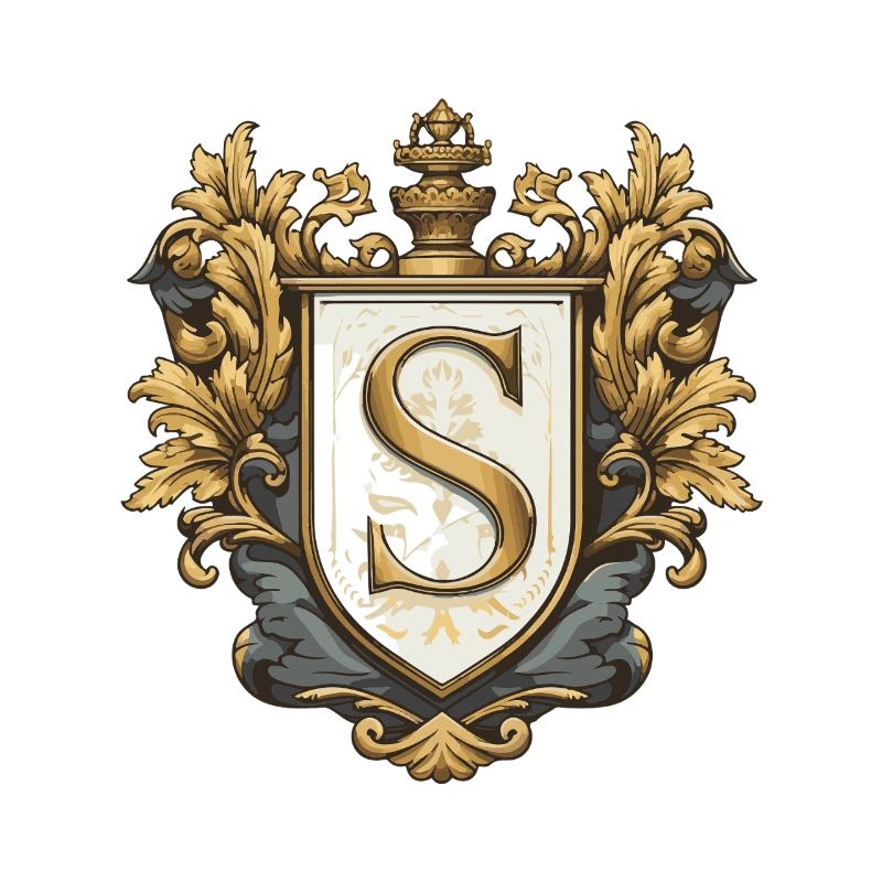 S Buchstabe Name Krone