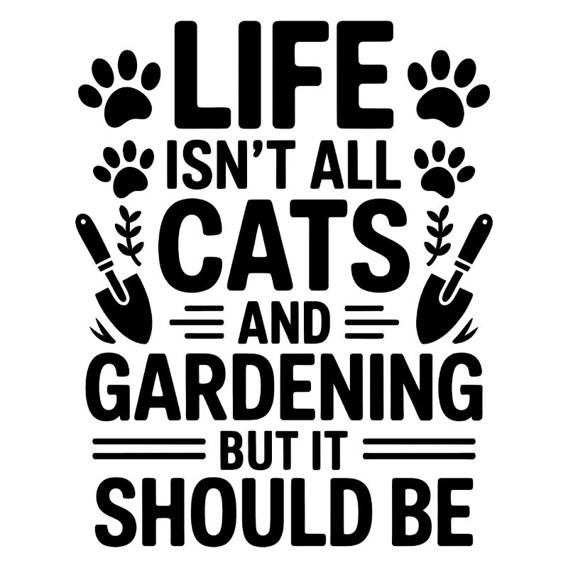 Garten Spruch Katze Lustiges Gartenarbeit Geschenk